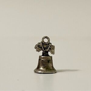 Vintage Sterling Silver Liberty Bell Bracelet Charm